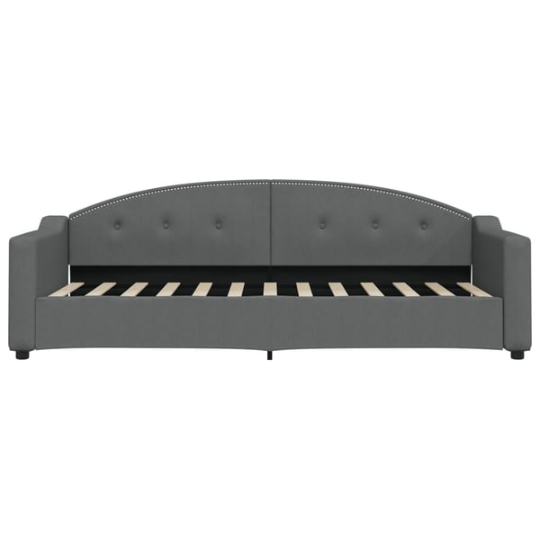 vidaXL daybed med udtræk og skuffer 80x200 cm stof mørkegrå