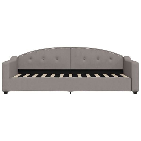 vidaXL daybed med udtræk og skuffer 80x200 cm stof gråbrun