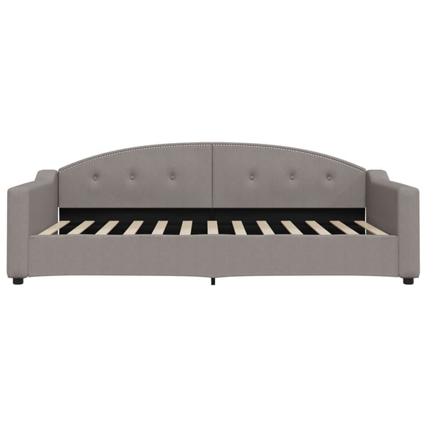 vidaXL daybed med madras 100x200 cm stof gråbrun
