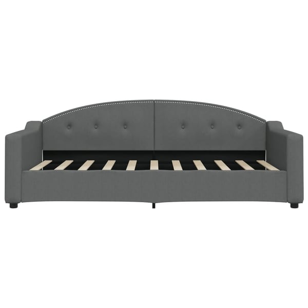 vidaXL daybed med madras 90x190 cm stof mørkegrå