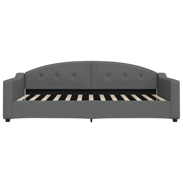 vidaXL daybed med madras 100x200 cm stof mørkegrå