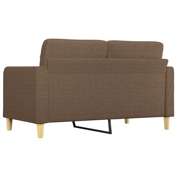 vidaXL 2-sitssoffa brun 140 cm tyg