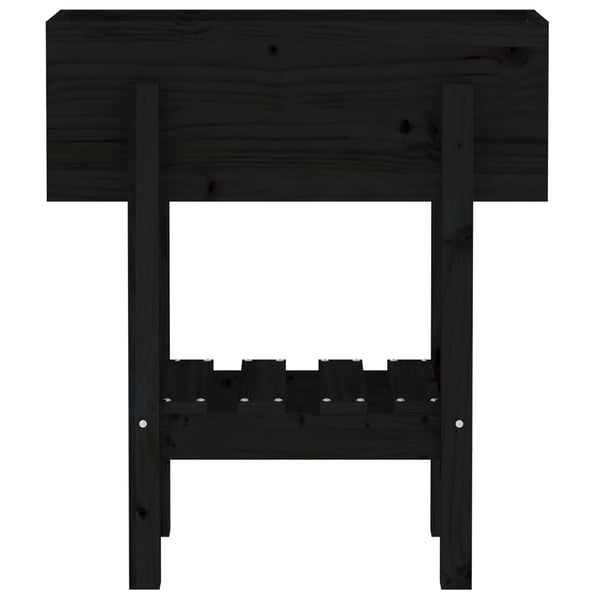 vidaXL Hageplantekasse svart 62x30x69 cm heltre furu