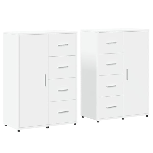 vidaXL Gabionkurv sølv 70x70x65 cm galvanisert jern