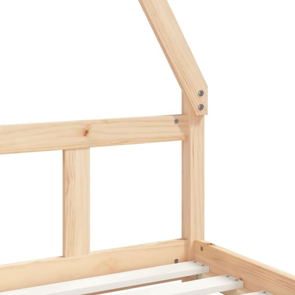 vidaXL Barnesengeramme 90x200 cm heltre furu
