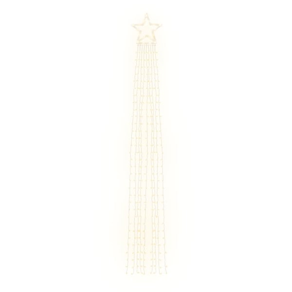 vidaXL Juletrelys 320 LEDs varm hvit 375 cm