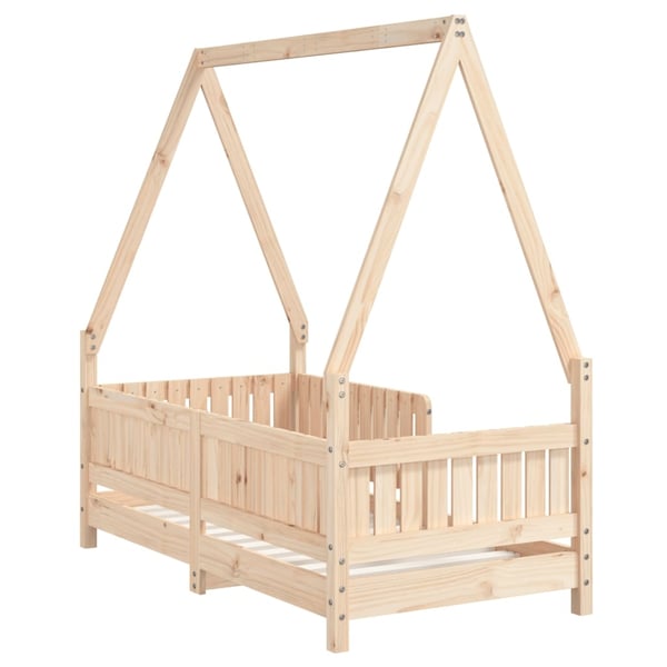 vidaXL Barnesengeramme 70x140 cm heltre furu