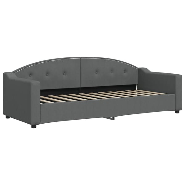 vidaXL daybed med madras 80x200 cm stof mørkegrå