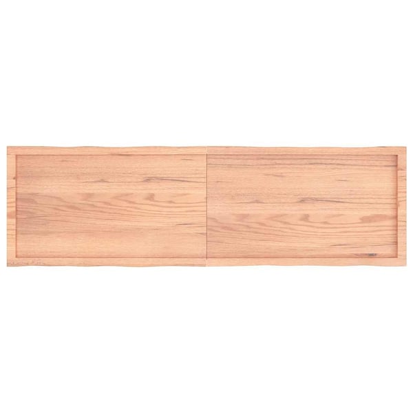 vidaXL Bordplate lysebrun 180x50x(2-6)cm behandlet heltre naturlig