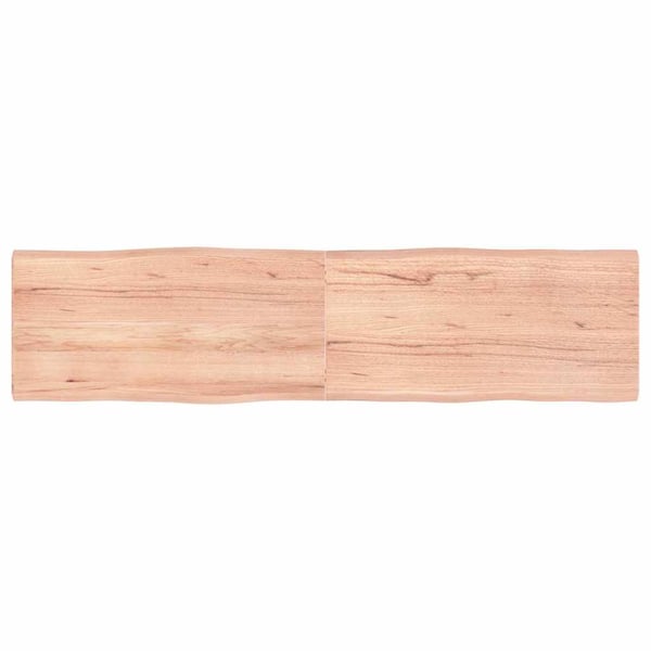 vidaXL Bordplate lysebrun 160x40x(2-4)cm behandlet heltre naturlig