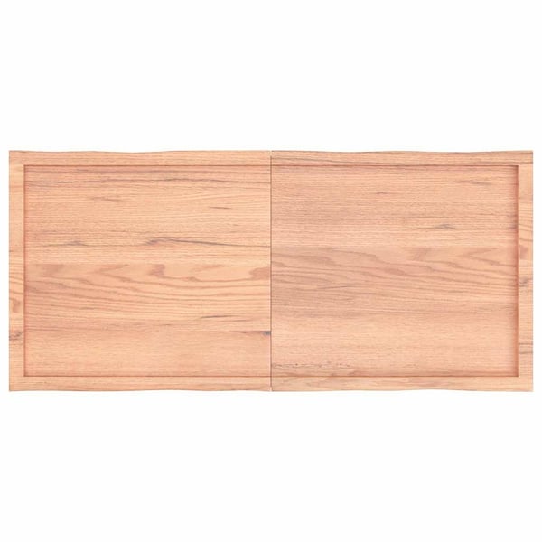 vidaXL Bordplate lysebrun 140x60x(2-6)cm behandlet heltre naturlig