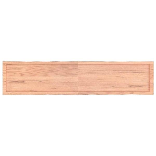 vidaXL Bordplate lysebrun 180x40x(2-4)cm behandlet heltre naturlig