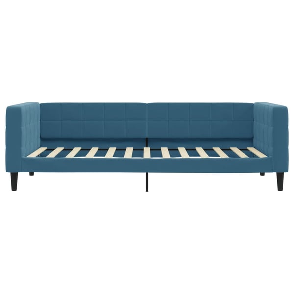 vidaXL daybed med madras 90x200 cm velour blå