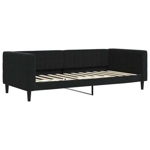 vidaXL daybed med udtræk 90x200 cm velour sort