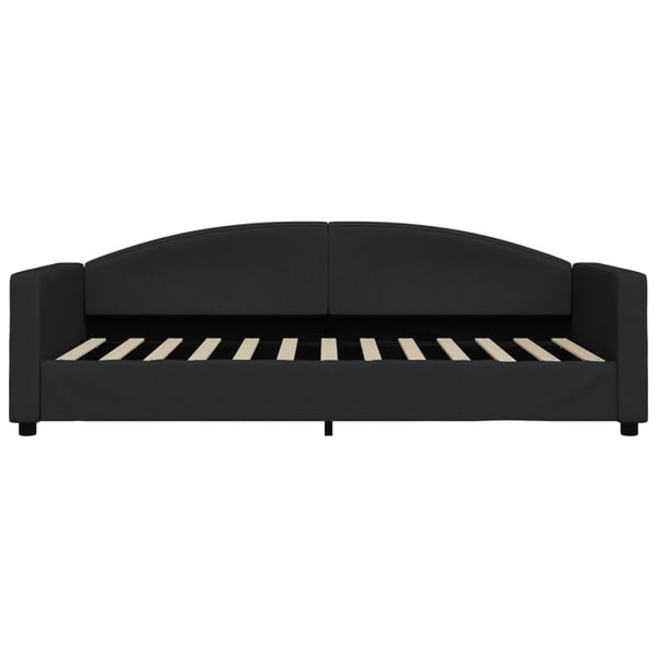 vidaXL daybed med udtræk 90x200 cm stof sort