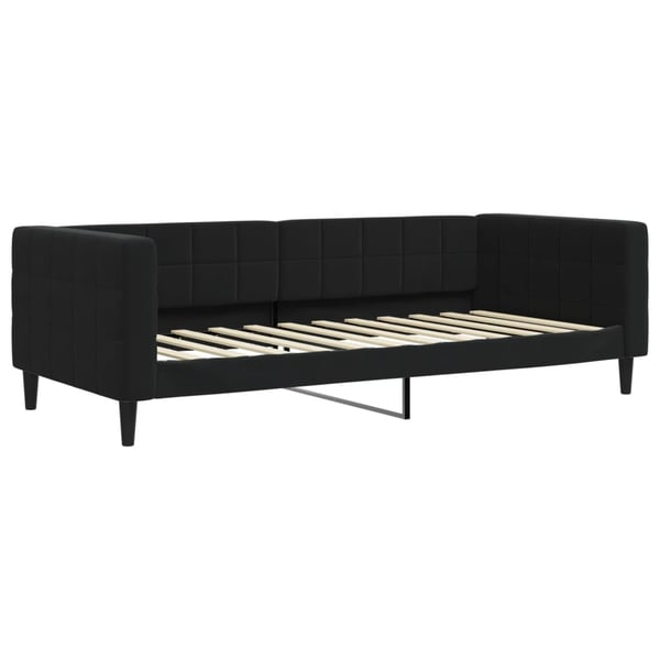 vidaXL daybed med madras 90x200 cm velour sort