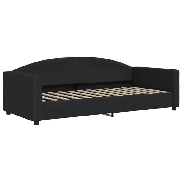 vidaXL daybed med udtræk og skuffer 80x200 cm stof sort