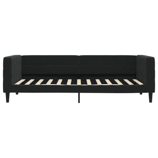 vidaXL daybed med madras 100x200 cm velour sort