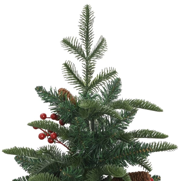 vidaXL Tekojoulukuusi saranoilla, kävyillä ja marjoilla 150 cm