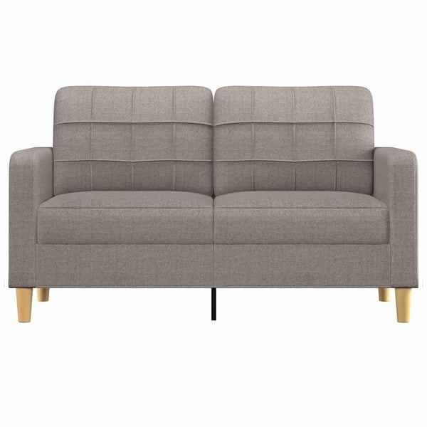 vidaXL 2-personers sofa 140 cm stof gråbrun