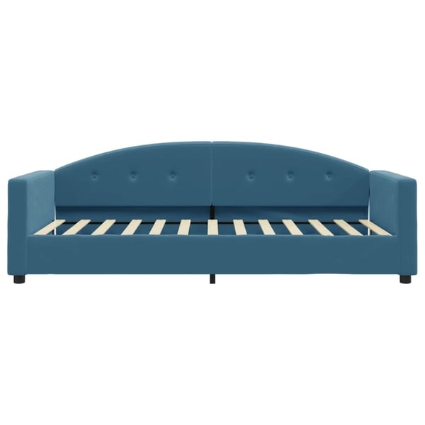 vidaXL daybed med madras 90x200 cm velour blå