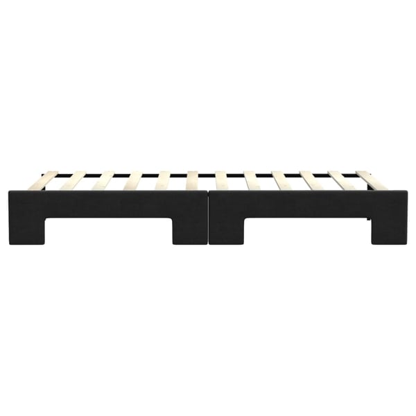 vidaXL daybed med udtræk 80x200 cm stof sort