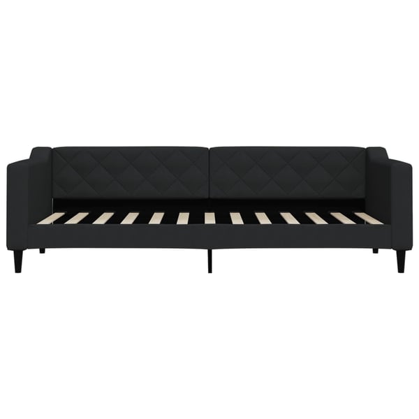 vidaXL daybed med udtræk 80x200 cm stof sort