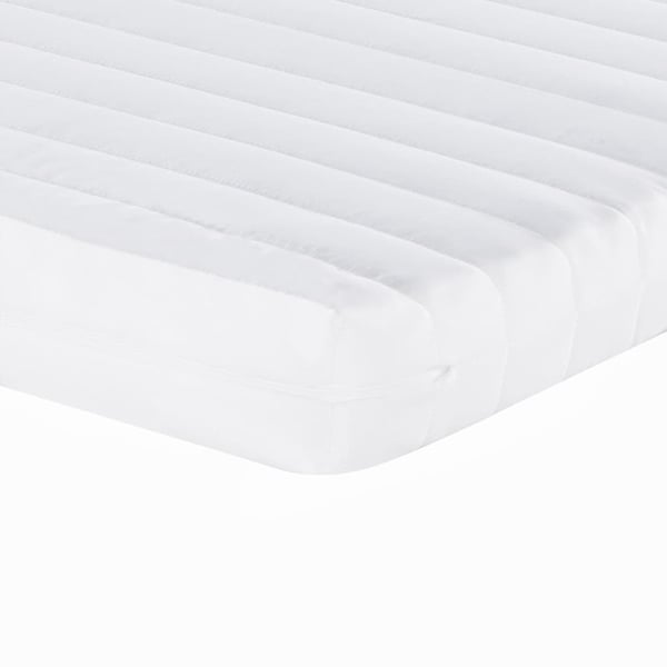 vidaXL daybed med udtræk og skuffer 100x200 cm stof cremefarvet