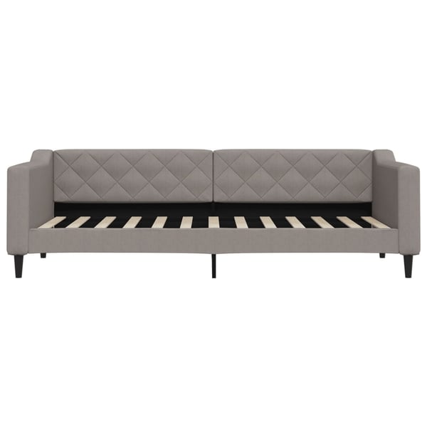 vidaXL daybed med udtræk og skuffer 80x200 cm stof gråbrun