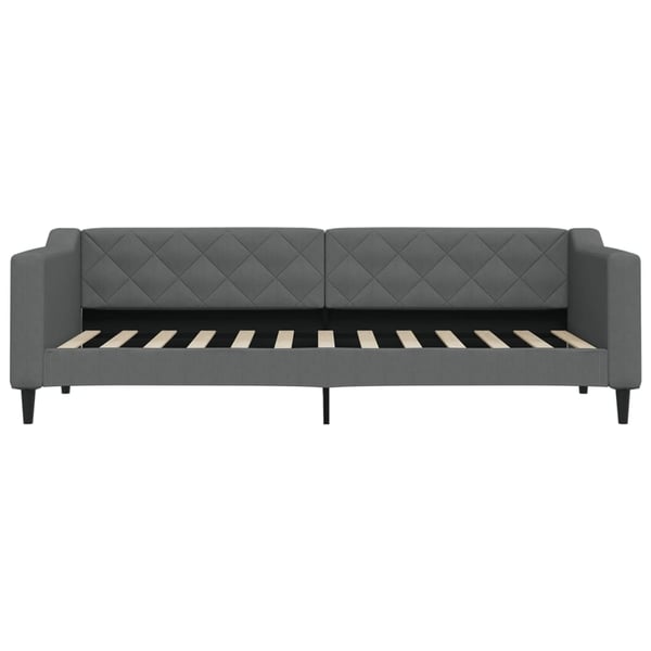 vidaXL daybed med udtræk 80x200 cm stof mørkegrå