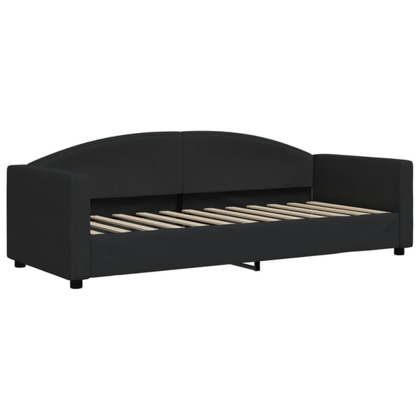 vidaXL daybed med udtræk og skuffer 80x200 cm stof sort