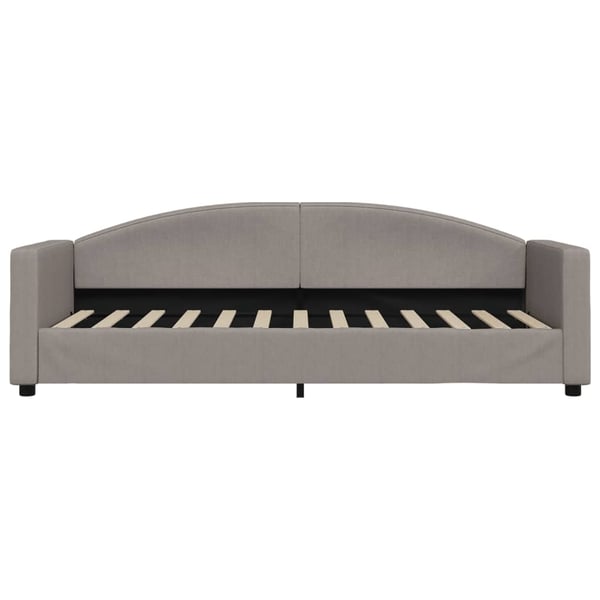 vidaXL daybed med udtræk og skuffer 80x200 cm stof gråbrun