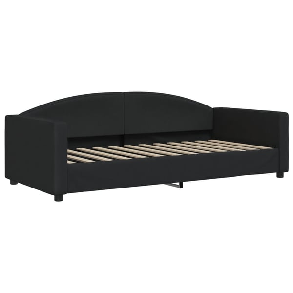 vidaXL daybed med udtræk og skuffer 80x200 cm stof sort