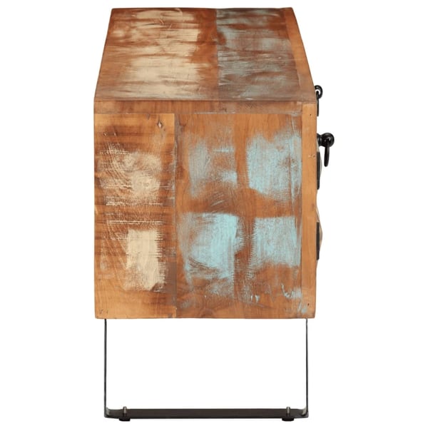 vidaXL TV-benk 112x30x45 cm gjenvunnet heltre