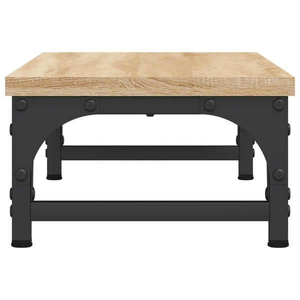vidaXL Skjermstativ sonoma eik 55x23x14 cm konstruert tre