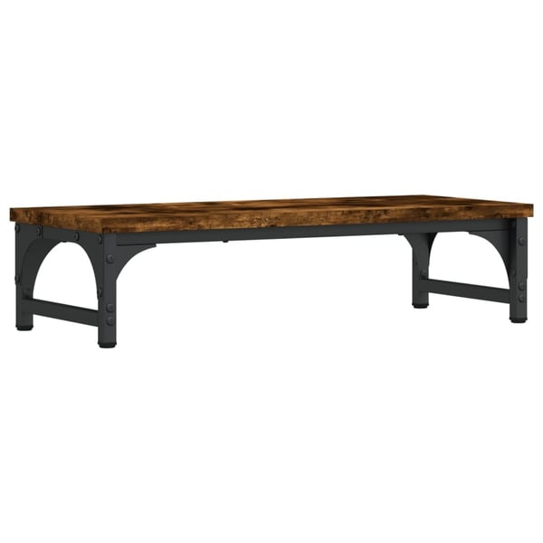vidaXL Skjermstativ røkt eik 55x23x14 cm konstruert tre