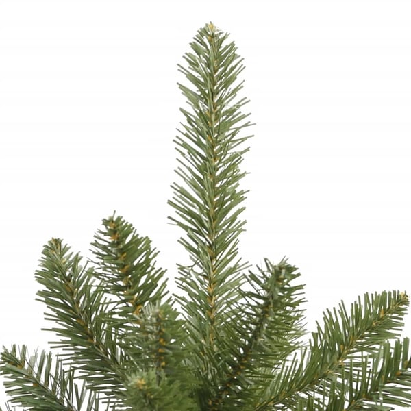 vidaXL kunstigt juletræ med juletræsfod 120 cm hængslet grøn