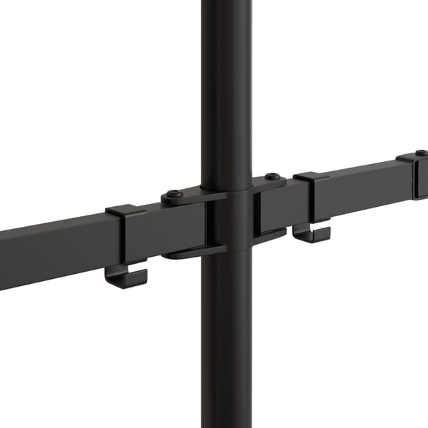 vidaXL skærmstativ VESA 75/100 mm stål sort