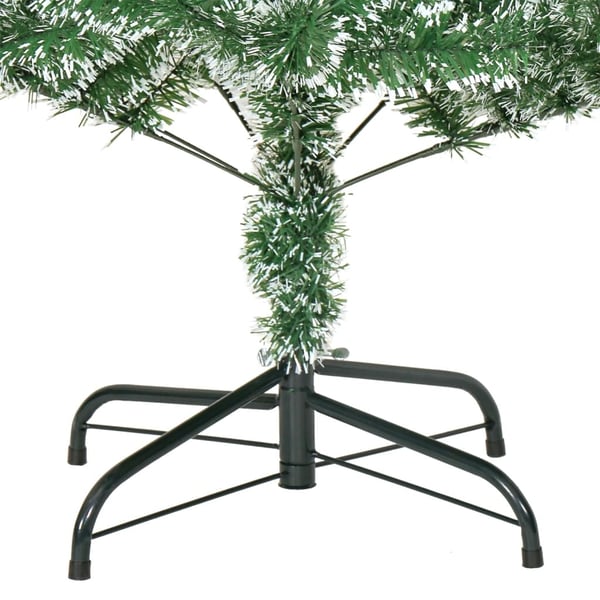 vidaXL Tekojoulukuusi lumihuurteella vihreä 180 cm