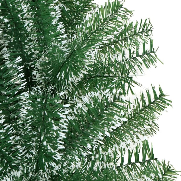 vidaXL Tekojoulukuusi lumihuurteella vihreä 180 cm