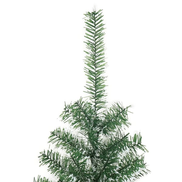 vidaXL Tekojoulukuusi lumihuurteella vihreä 180 cm