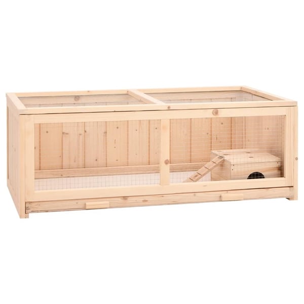 vidaXL hamsterbur 104x52x38 cm massivt fyrretræ