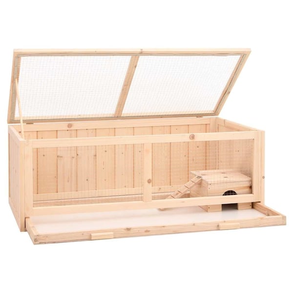 vidaXL Hamsterbur 104x52x38 cm heltre gran