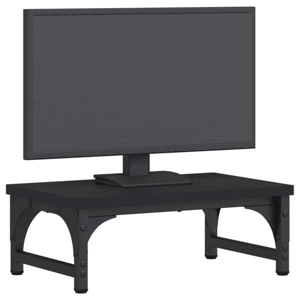 vidaXL skærmstander 37x23x14 cm konstrueret træ sort