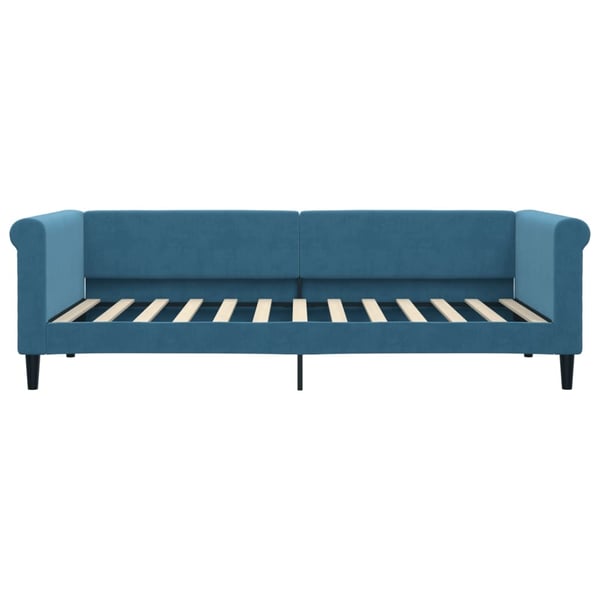 vidaXL daybed med madras 90x200 cm velour blå