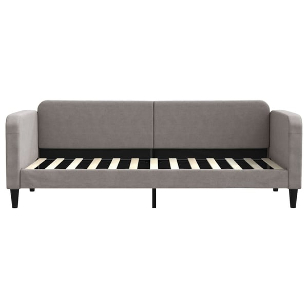 vidaXL daybed med udtræk og skuffer 80x200 cm stof gråbrun