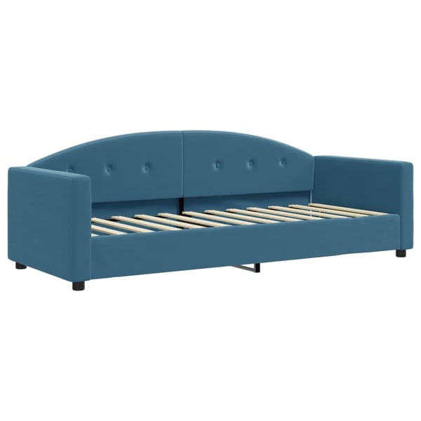 vidaXL daybed med udtræk 80x200 cm velour blå