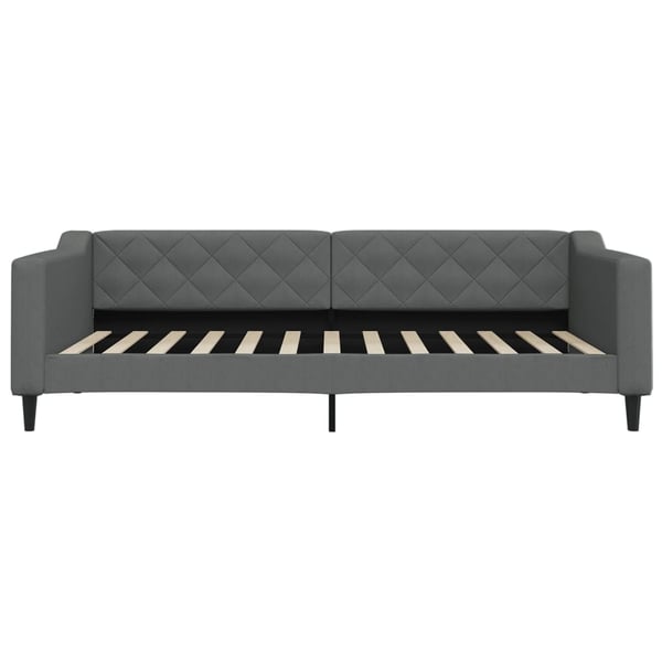 vidaXL daybed med udtræk 100x200 cm stof mørkegrå