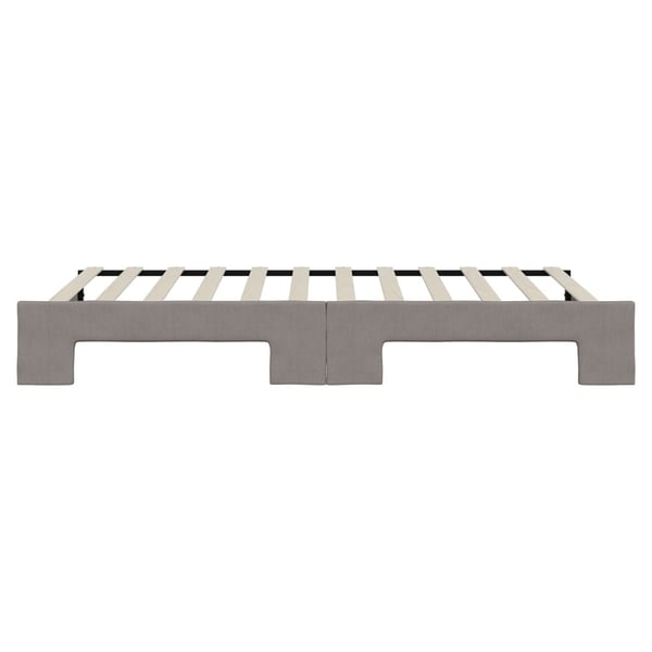 vidaXL daybed med udtræk 100x200 cm stof gråbrun