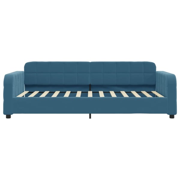 vidaXL daybed med udtræk 100x200 cm velour blå